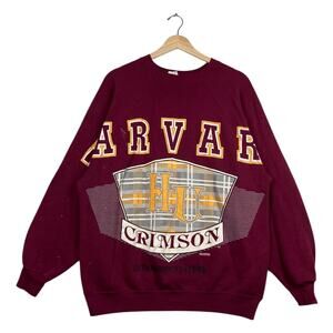 Vintage Harvard University HU Crimson Crewneck XL